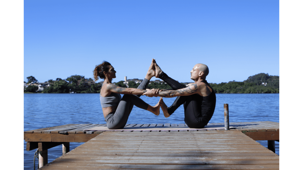 Yoga beside river|For SPA