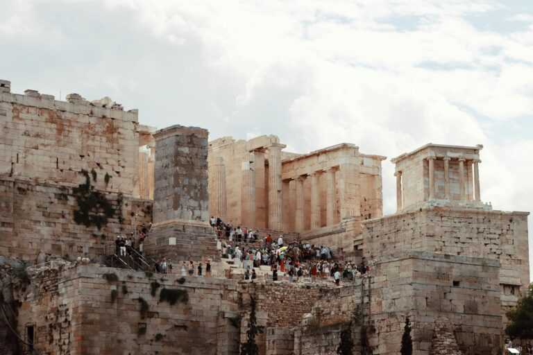 Stunning view of the Parthenon, a UNESCO World Heritage site, capturing ancient architecture in Athens.