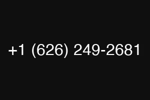 +1 (626) 249-2681